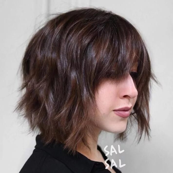 Прическа shag