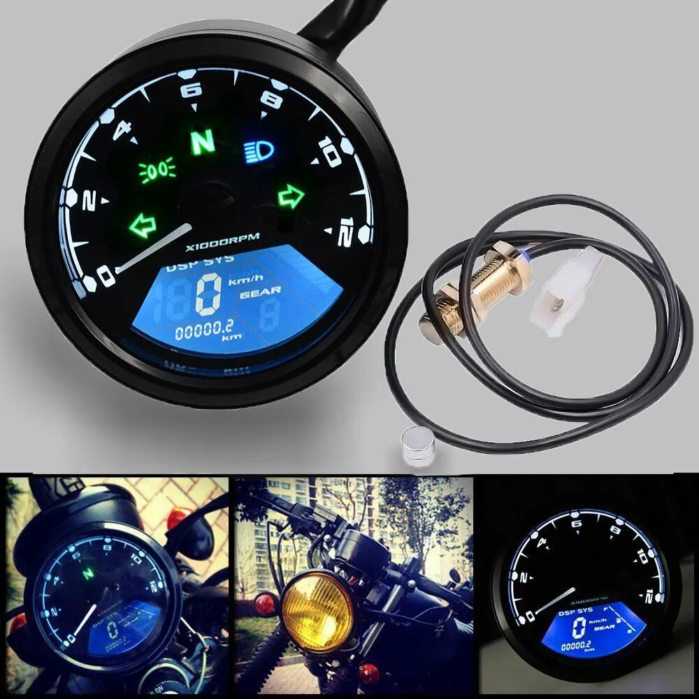 Спидометр на мопед. Тахометр 12000 rpm жк-цифровой спидометр универсальный. тахометр 12000rpm яжк-цифровой спидометр.. универсальный цифровой спидометр для мотоцикла. universal motorcycle digital gauge speedometer tachometer.