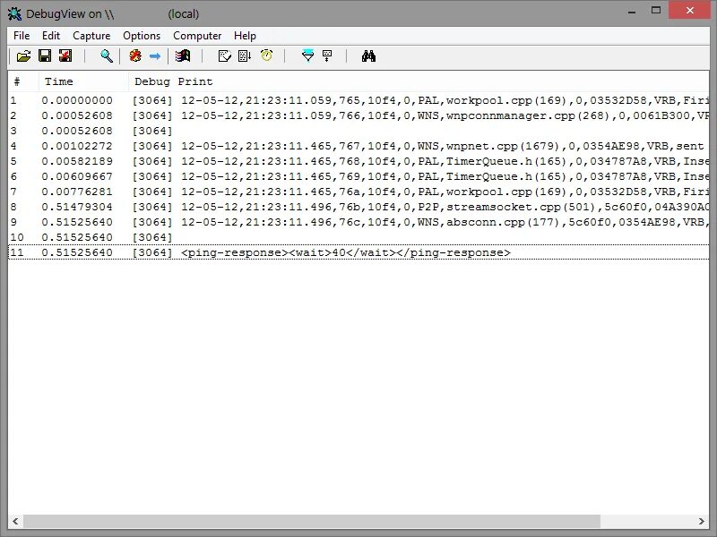 DEBUGVIEW. Debug Print. Charles web debug.