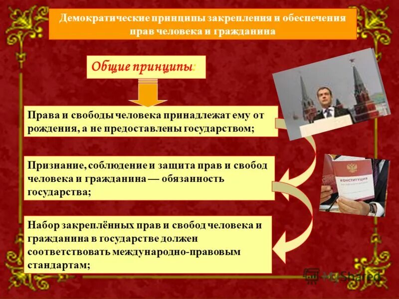 Государство и право различаются. Принципы обеспечения прав и свобод человека. Принципы основных прав и свобод. Принципы прав человека и гражданина. Демократические принципы.