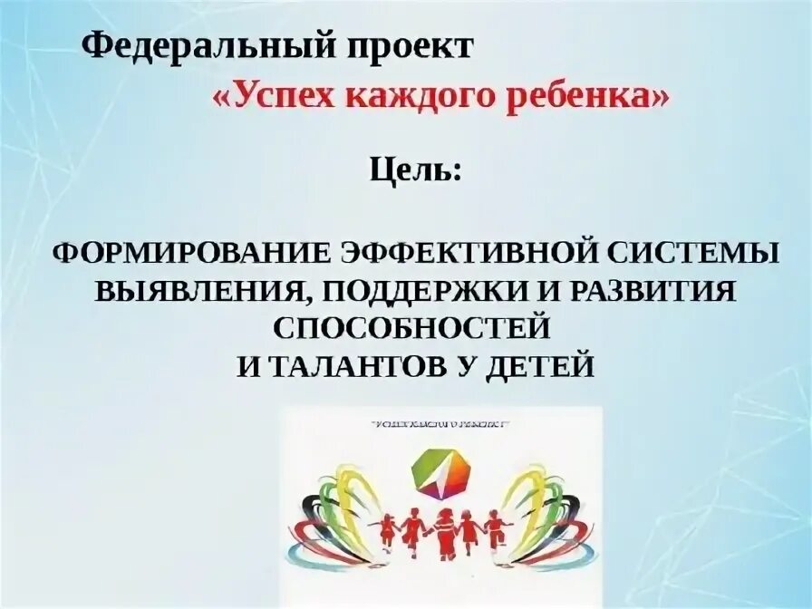 Какими мероприятиями федерального проекта успех каждого ребенка Новости