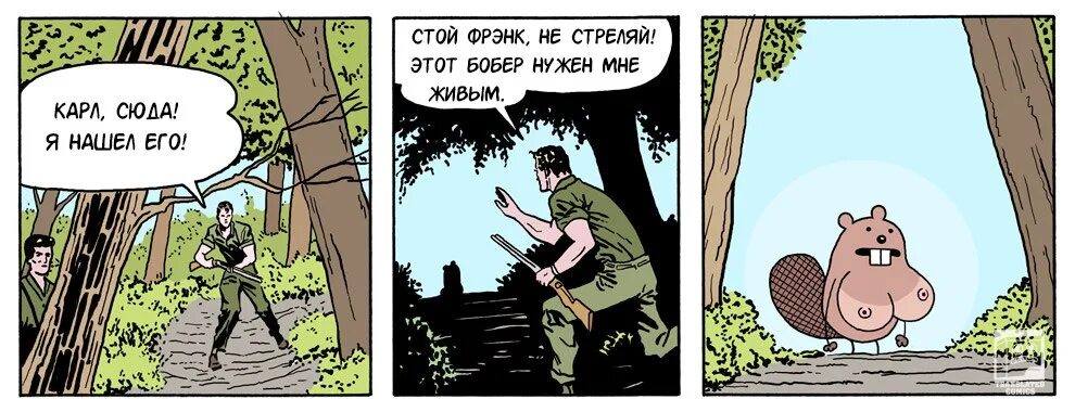 Мем с бобром