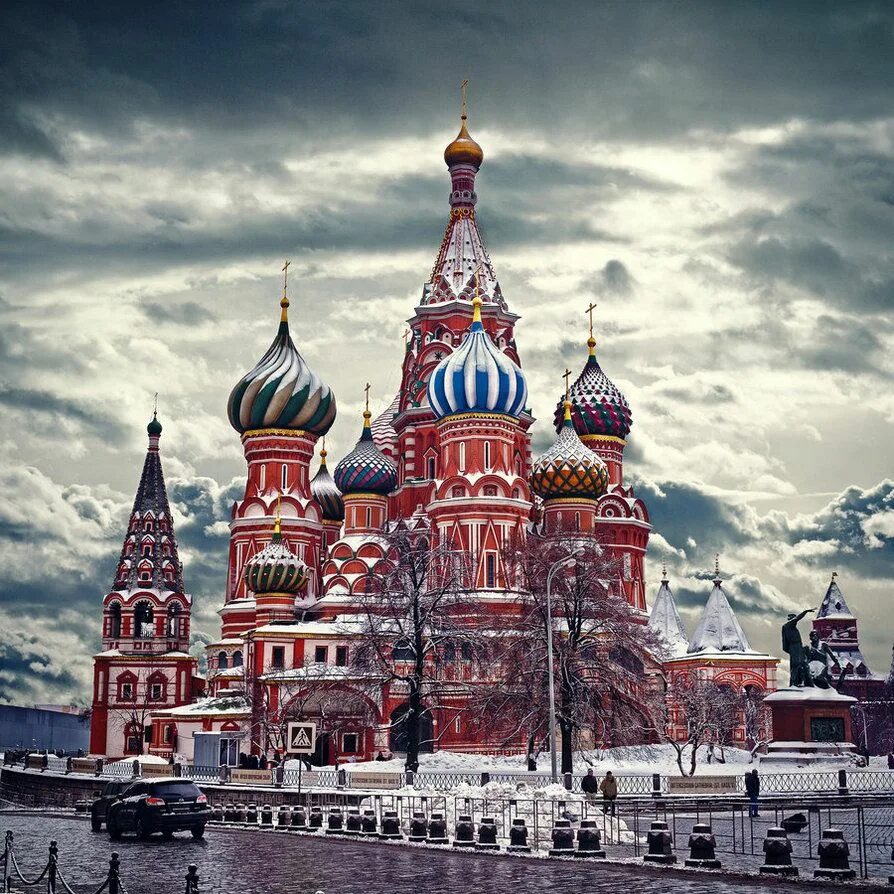 Храм Василия Блаженного зимой. Красивая Россия. Аватарки москва