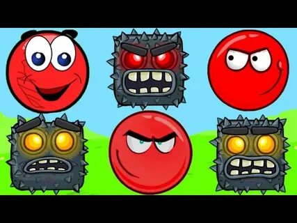 Красные шарик квадраты