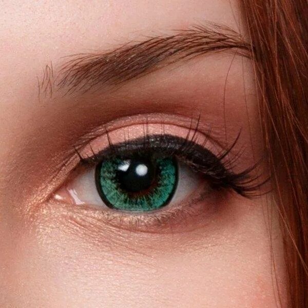 Купить оттеночные зелёные линзы для Светлых глаз Marquise Solo green (зеленые )/