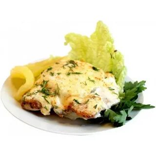 Мясо по французски с куриным филе