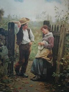 Картина у калитки