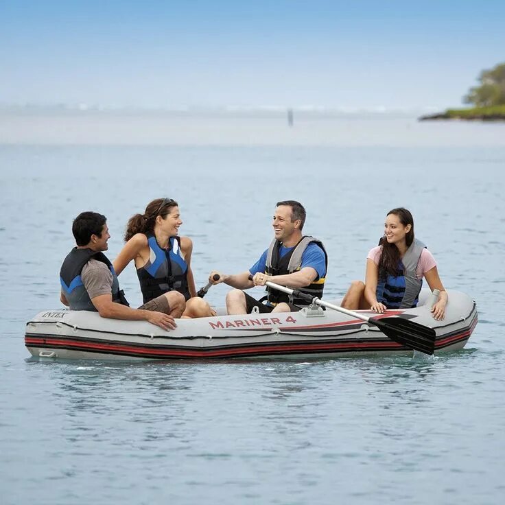 Лодка 4 местная. Лодка intex 68324. Лодка четырехместная. Надувная лодка excursion 4 set intex 68324. Интекс лодка надувная маринер 4.