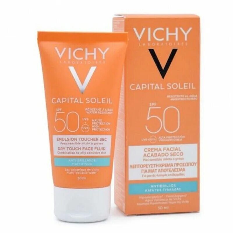 Эмульсия spf 50. Vichy SPF 50. Виши СПФ 50. Крем виши СПФ 50 для лица. Vichy Capital Soleil SPF 50.