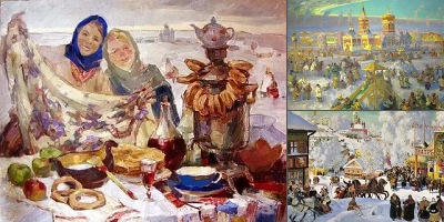 масленица картины русских художников