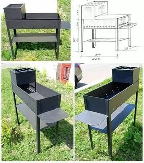 Размеры мангала с крышкой