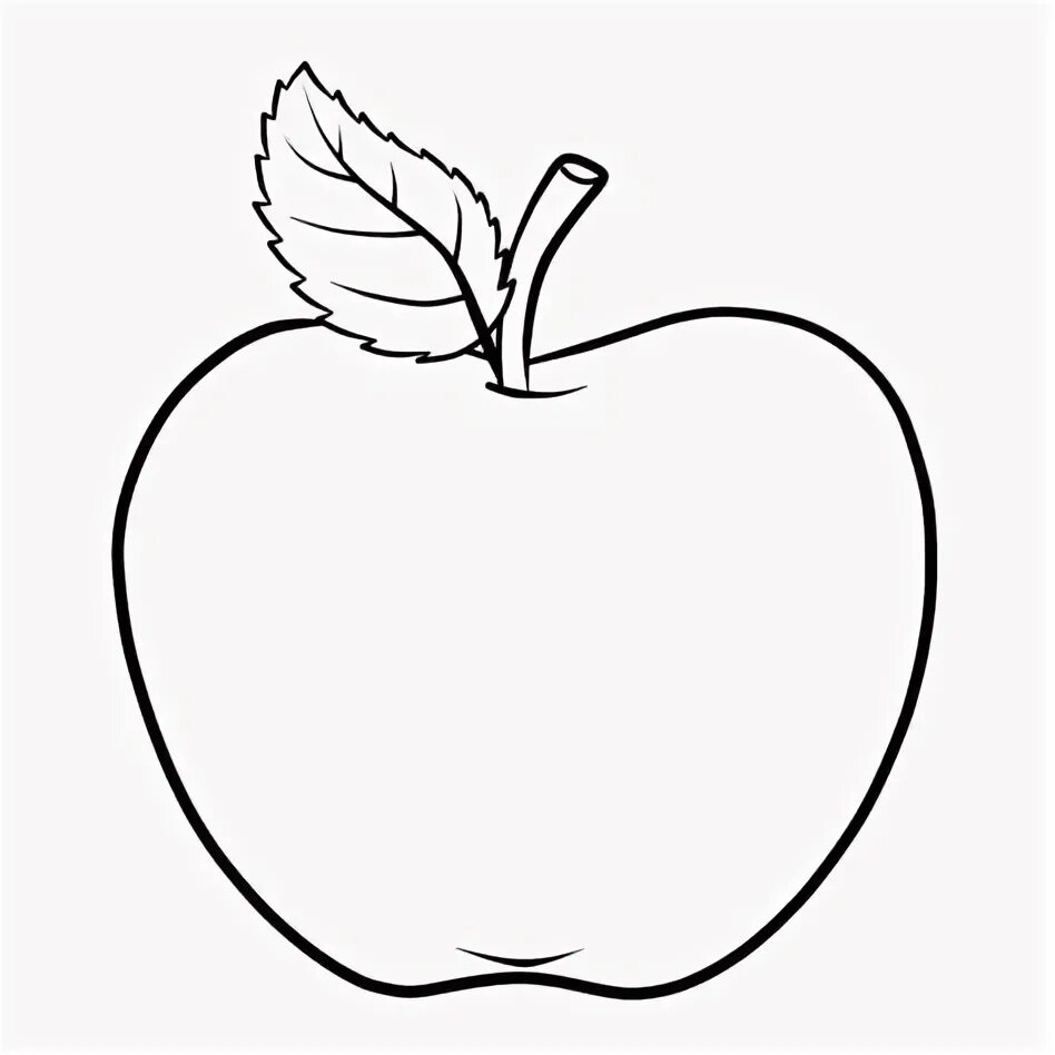 Раскраска яблоко для детей лет распечатать APPLE CLIPART COLORING PAGE 30px Image #6
