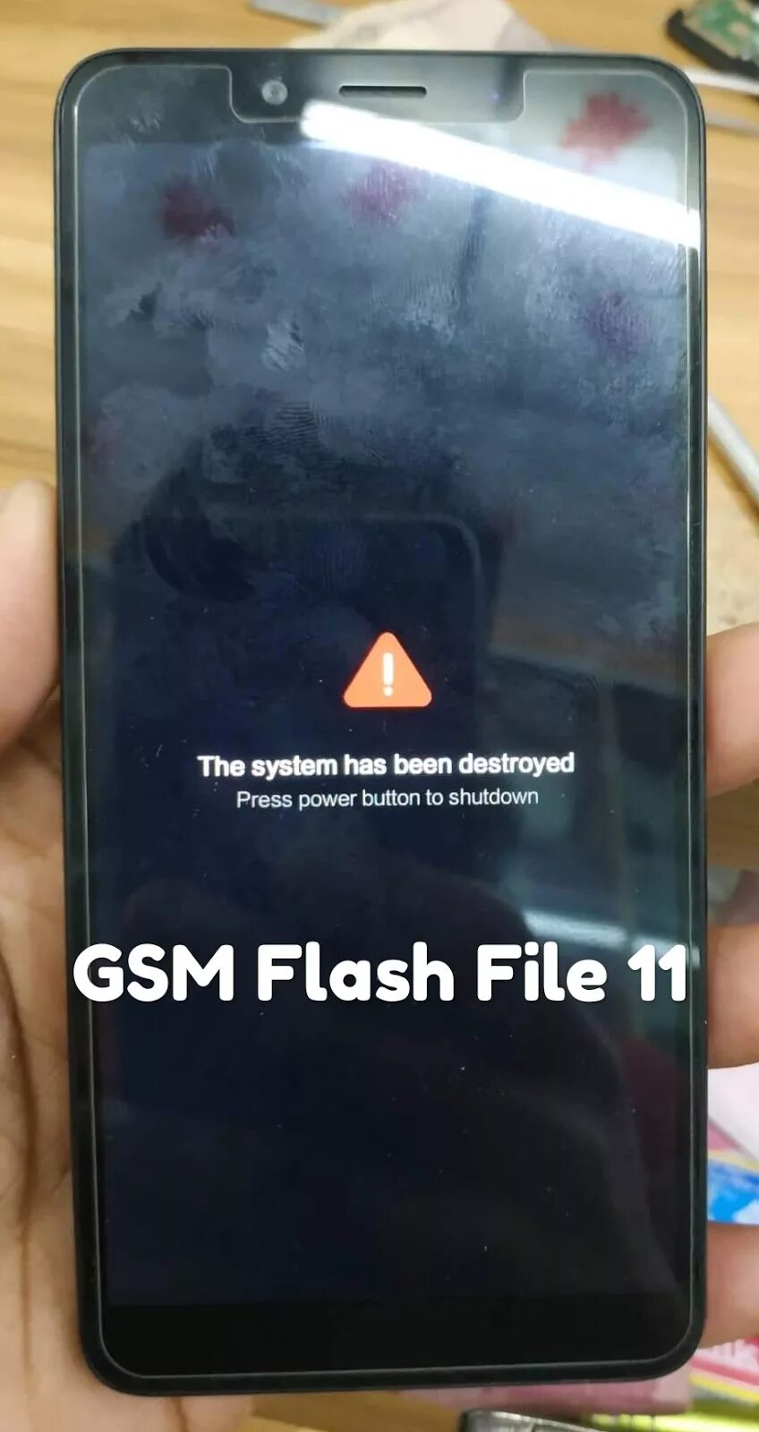 The system has been destroyed xiaomi redmi