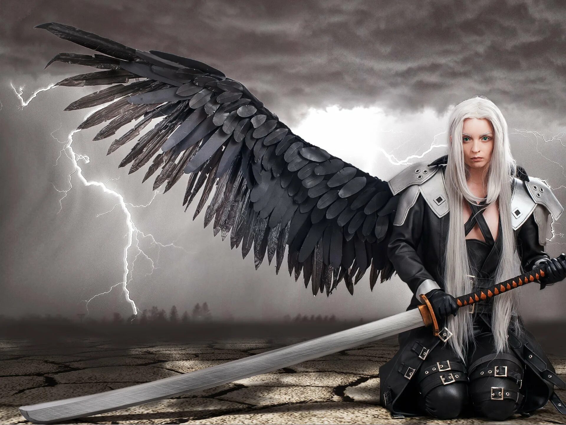 Сефирот. Sephiroth. сефирот падший ангел. сефирот косплей. sephiroth cosplay.