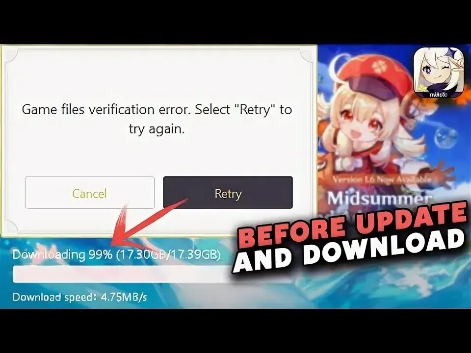 Verification error. Verification error