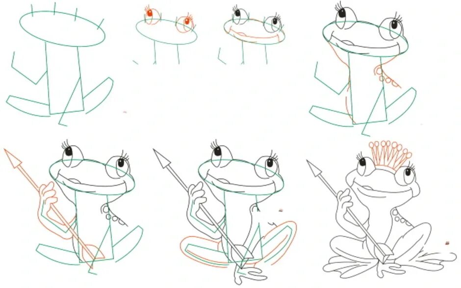 Рисование Царевна лягушка. Царевна лягушка рисунок поэтапно. Царевна лягушка рисунок карандашом. Царевна лягушка поэтапное рисование.