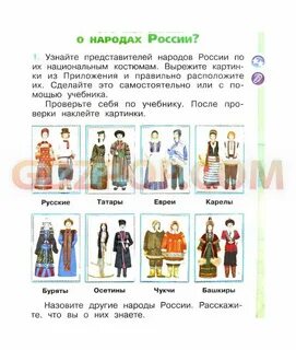 Окружающий мир 1 класс национальные костюмы