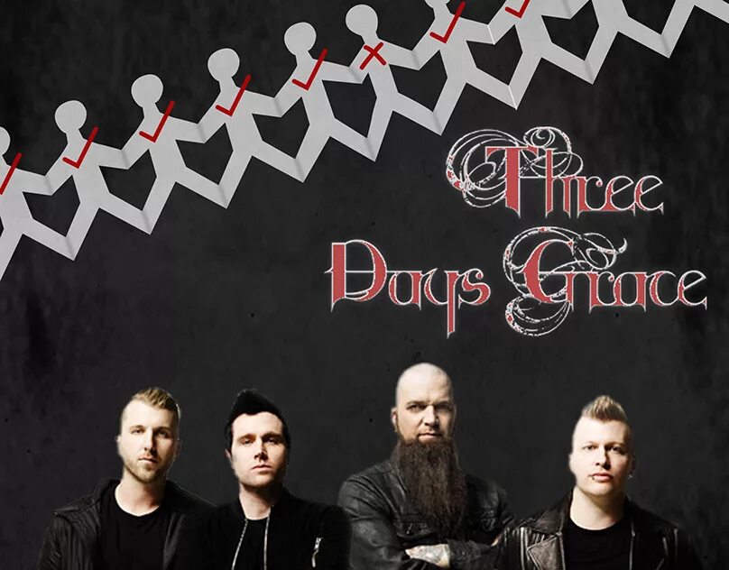 Tree days. Three days grace плакат. группа фри дейс грейс. постер группы three days grace. участники группы фри дейс грейс.