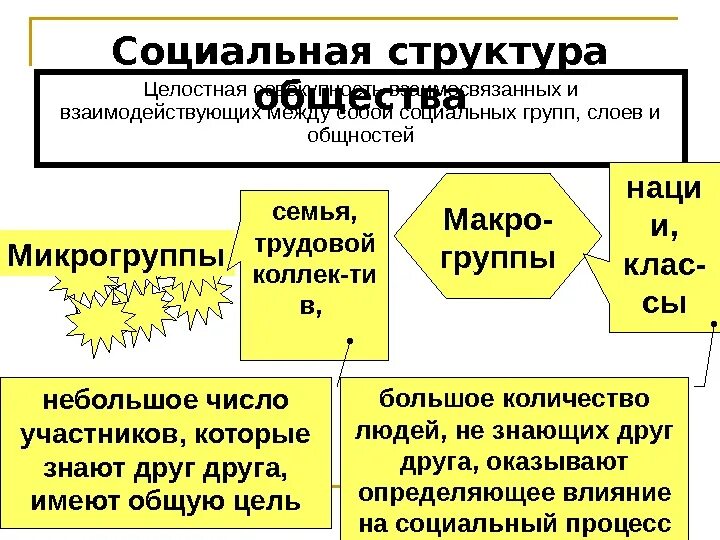 Взаимосвязанные социальные группы образуют социальную структуру общества. Взаимосвязанные социальные группы образуют социальную структуру общества