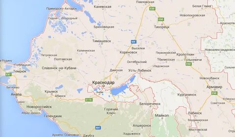 Карта районе армавира