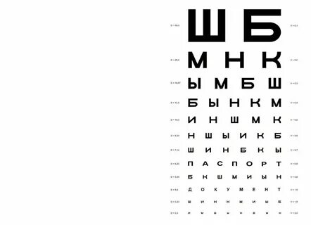 Как называются буквы у окулиста