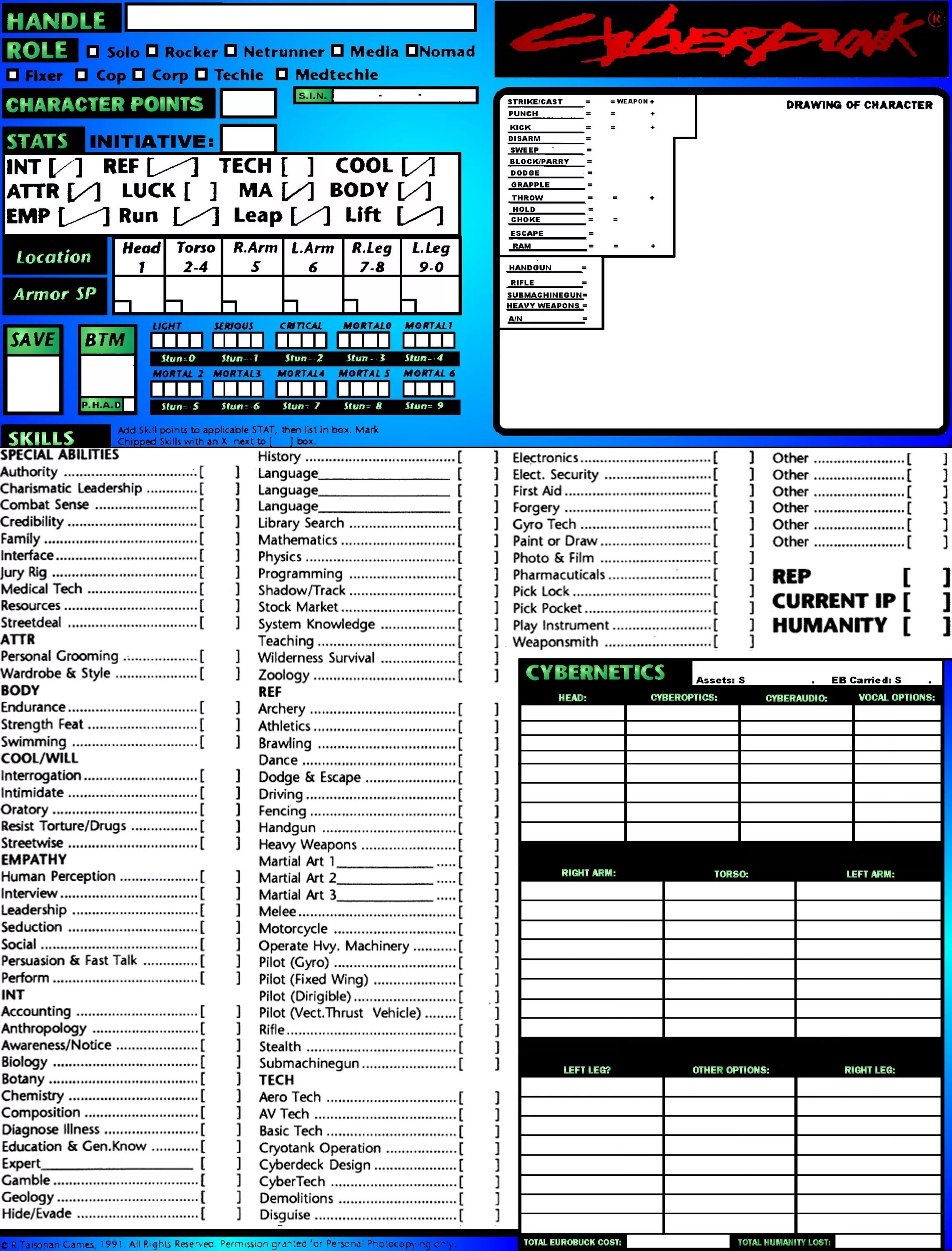 Cyberpunk 2020 лист персонажа pdf. Cyberpunk 2020 лист персонажа pdf. киберпанк лист персонажа. Cyberpunk 2020 character sheet.