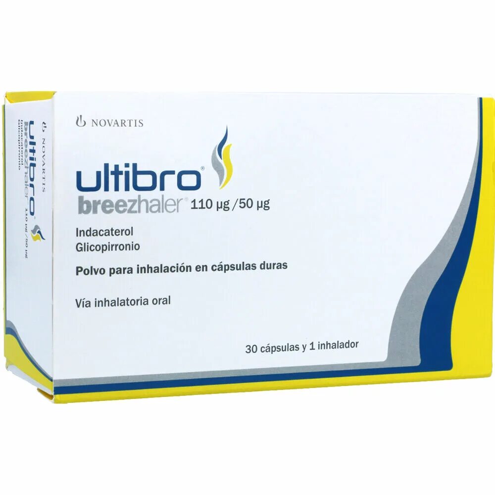 110 мкг. Ультибро Бризхалер капс. С пор. Д/инг. 50 Мкг+110 мкг №30. Гликопиррония бромид +индакатерол, Бризхалер,. Ультибро Бризхалер. Гликопиррония бромид индакатерол Ультибро Бризхалер.
