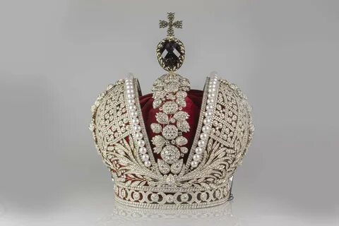 Большая российская императорская корона камень