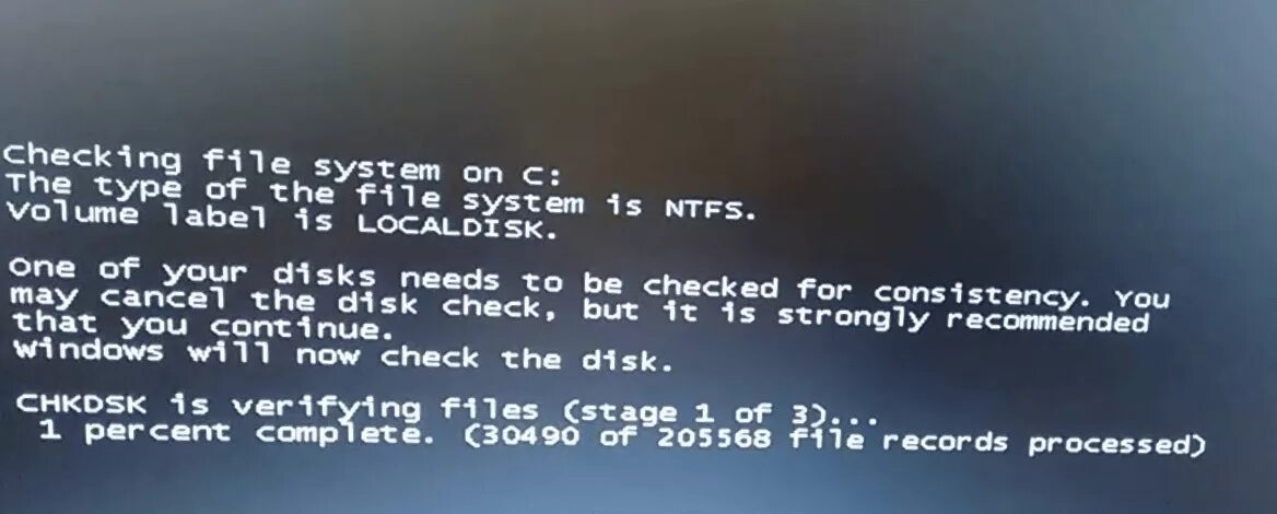 One of your disks needs