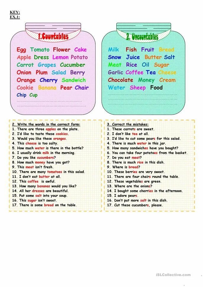 Is there sugar on the table. Countable and uncountable таблица. countable and uncountable nouns таблица еда. countable and uncountable nouns put the words into these two jars. countable and uncountable nouns test.