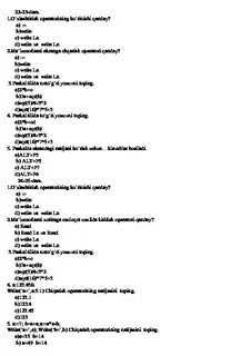 Info test chorak