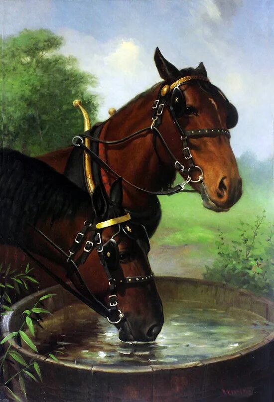 Лошади на картинах великих художников. Лошади в живописи зарубежных художников. Портрет двух лошадей. Лошади в старинной живописи. Были когда то и мы рысаками