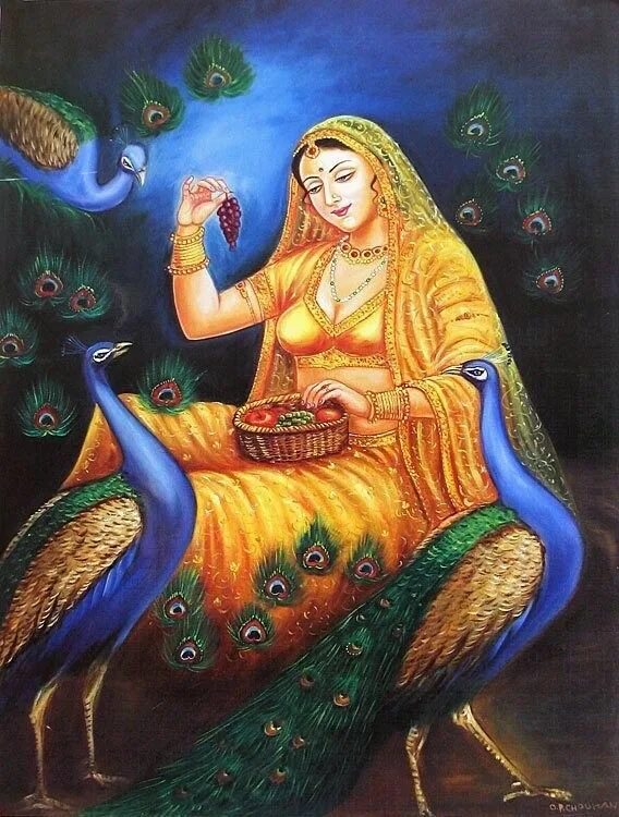 Кришна Радха картины Павлины. Индийская живопись. Живопись Индии. Индийские картины. Главная героиня этой индийской сказки