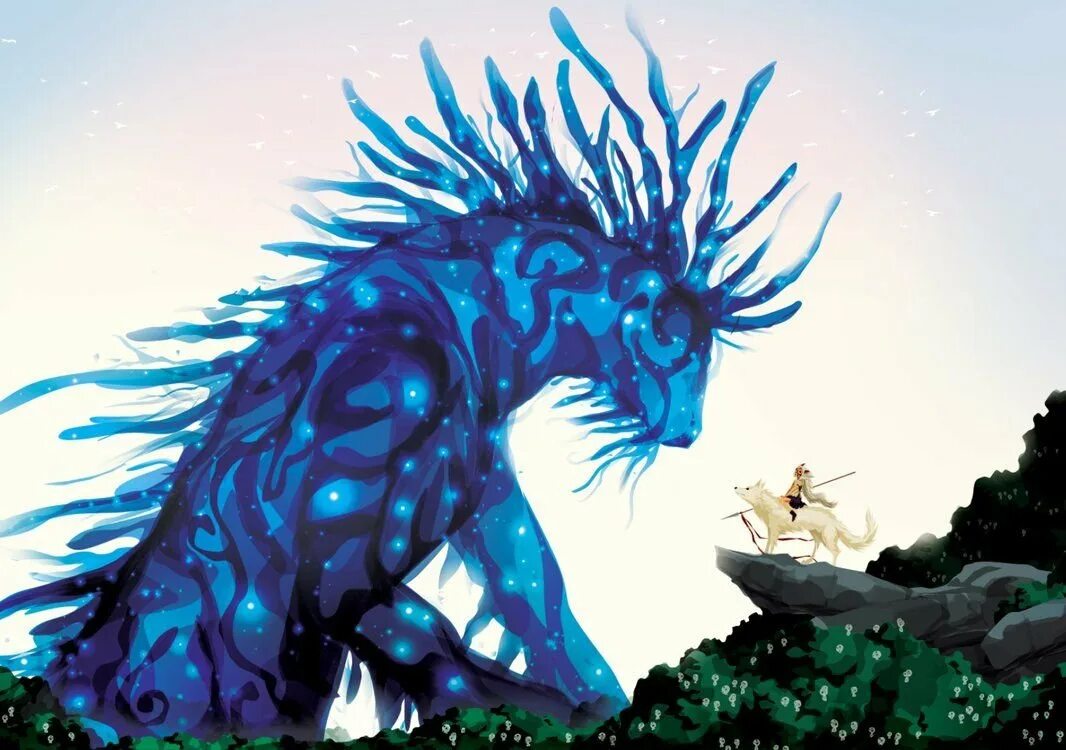 Лесной бог 4. Шишигами принцесса мононоке. Лесной бог 4. Принцесса мононоке олень бог. Хаяо миядзаки принцесса мононоке.