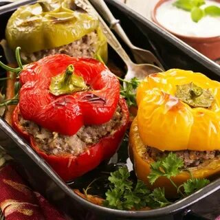 Вкусные фаршированные овощи