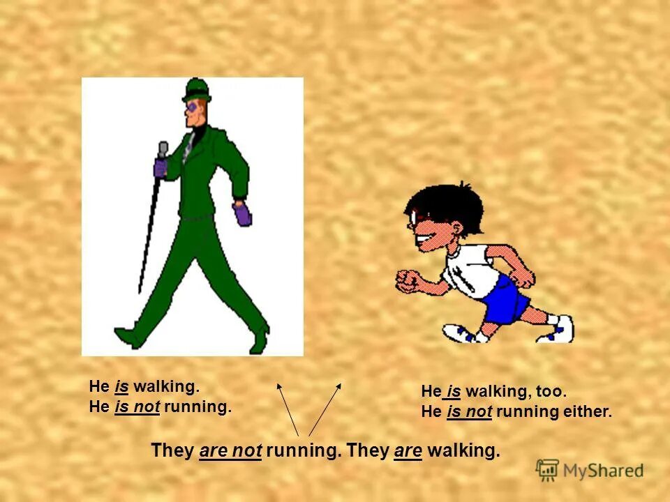 He walk