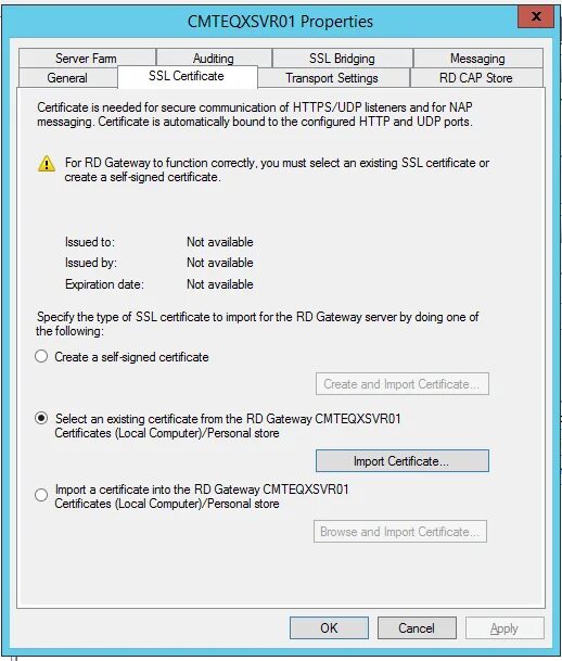 Bad certificate locally generated fatal