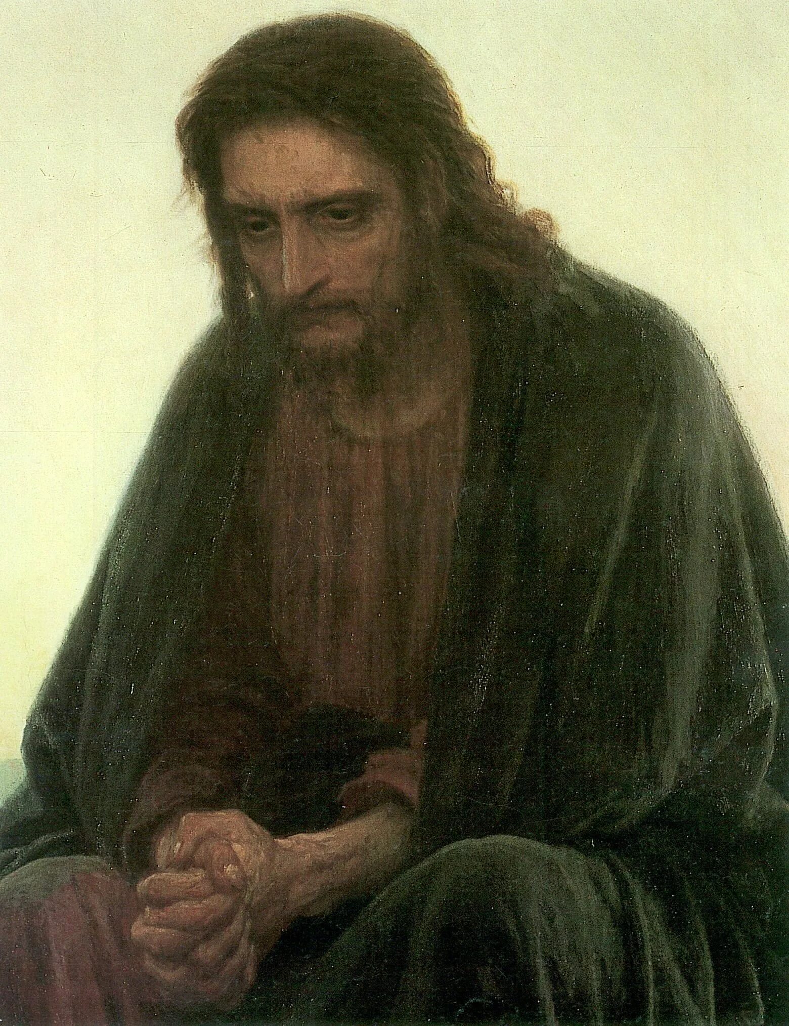 Христос в пустыне крамской. Сидящий иисус картина. Картина крамского и. Крамской иван николаевич христос. Христос в пустыне крамской.
