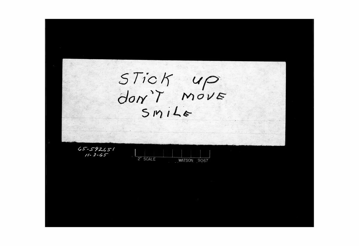 Ugc dont move code. Stick up. dont move eyes test photo.