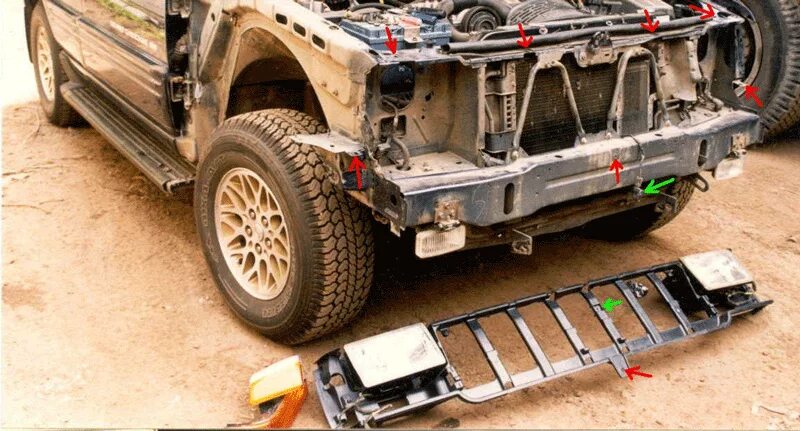 Как снять бампер гранд чероки Comment enlever les pare-chocs avant et arrière Jeep Grand Cherokee ZJ (1993-199