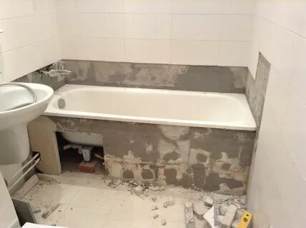 Установка ванны в ванной комнате своими