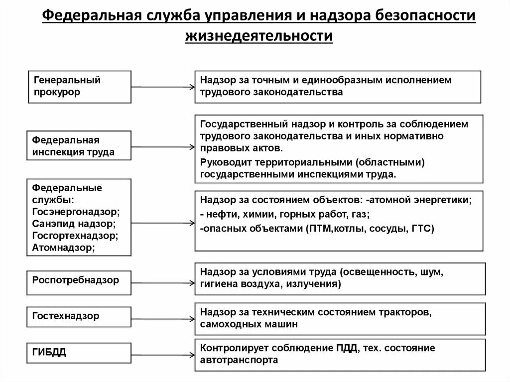 Органы надзора и контроля за безопасностью. Федеральные органы надзора. Органы государственного надзора в сфере безопасности. Государственные органы надзора и их функции. Структура безопасности жизнедеятельности.