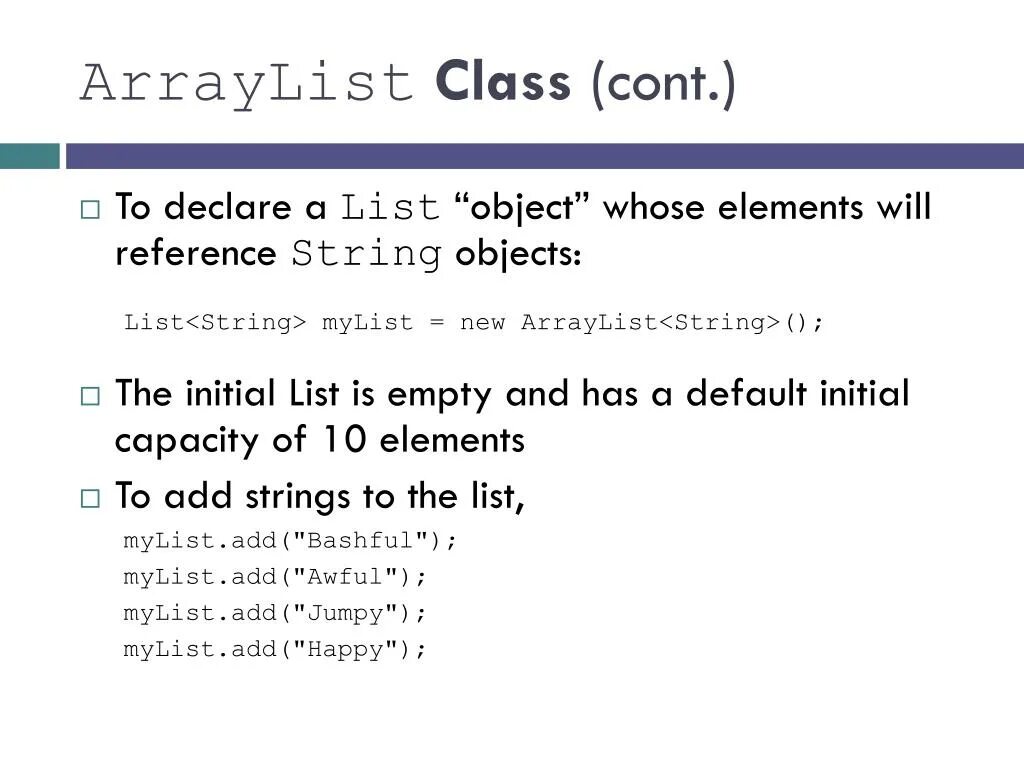 New object string