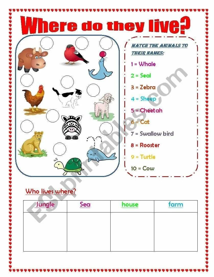 Where are you live me. Where animals live worksheets. where do animals live for kids. where do they live worksheets. live lives worksheet.
