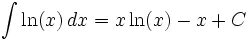 Интеграл от LNX. Первообразная от натурального логарифма. Интеграл от натурального логарифма. Первообразная логарифма десятичного.