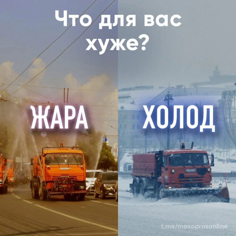 Жара сильнее холода