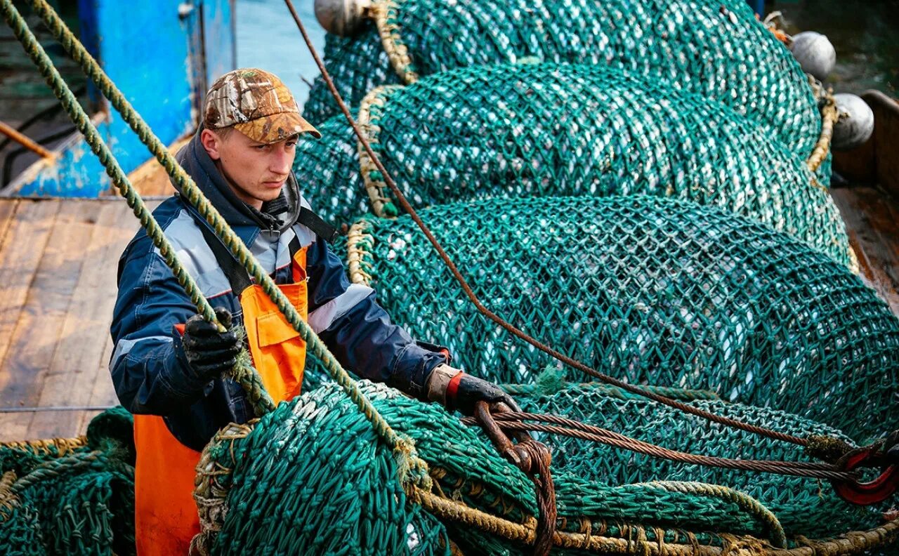 Рыболовство. Промышленное рыболовство. Морской промысел. Рыбный промысел. Морской рыбный промысел