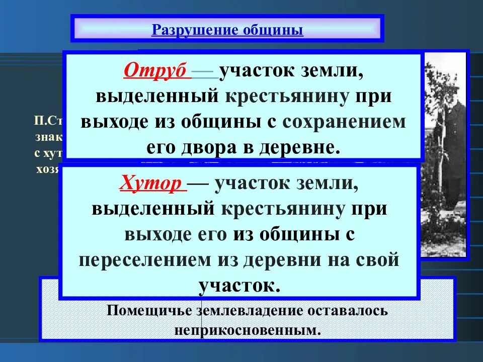 Выделенный земля община с его сохранение двора. Отруб и Хутор реформа Столыпина. Хутора и отруба Столыпин. Столыпинская Аграрная реформа Хутор и отруб. Разрушение общины.