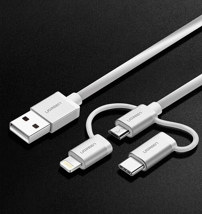 Type c lightning. Кабель ugreen 3 в 1 micro usb. кабель ugreen usb type-c lightning. кабель ugreen 3-в-1 usb cable with mfi certificated lightning. кабель ugreen 2 в 1 micro/type-c,.