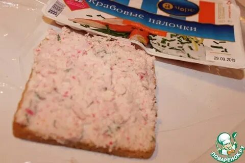 Крабовые палочки с сыром и укропом